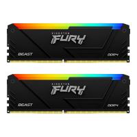 ราคา Kingston Fury Beast RGB 16GB (2x8) 3200Mhz DDR4 คอมพิวเตอร์ Ram Kit (46308644254)