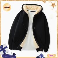 ราคา Giarz ผู้ชายแฟชั่น Sherpa-lined เสื้อผู้ชาย Sherpa-lined Hoodie ผู้ชายหนาขนแกะ Hoodie แจ็คเก็ตฤดูหนาว Warm Zip-up Coat Casual Plain Sweatshirt Hooded Outerwear สําหรับฤดูใบไม้ร่วง (45460053345)