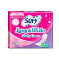ราคา แผ่นอนามัยโซฟี Long & Wide Body Curve 40ชิ้น มีกลิ่นหอม (5836408439)