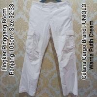 ราคา UNIQLO BRAND กางเกง CARGO สําหรับผู้ชาย/ผู้หญิง SECOND/PRELOVED. (27515167020)