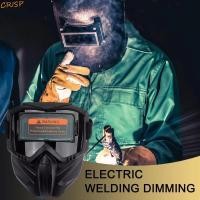 ราคา CRISP Auto Darkening หน้ากากเชื่อม, Face Protector ที่ถอดออกได้หน้ากากช่างเชื่อม, ฉนวนความร้อนหัวติดตั้ง Impact ป้องกันแสงสะท้อนเชื่อม Face Shield Face Safety (41181403032)