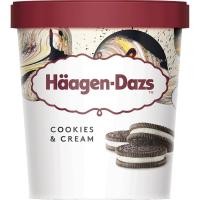 ราคา [074570052059] Haagen-Dazs Cookies&Cream 473 Ml. ฮาเก้น-ดาส รสคุกกี้ แอนด์ ครีม (แพ็คสินค้าเก็บความเย็น) (45861272422)