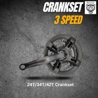 ราคา MTB / จักรยานพับ Crankset 24/34/42 ฟัน 170 มม.โลหะผสม Fatbike Crankset fatbike Crank arm (51209992562)
