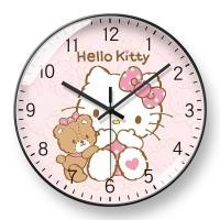 ราคา 2026 สินค้าใหม่ Hello Kitty น่ารักน่ารักนาฬิกาแขวนห้องเด็กนาฬิกาศึกษาห้อง Childlike นาฬิกาควอตซ์การ์ตูนสดขนาดเล็กเจาะฟรี20260418 (56009052334)