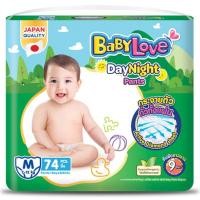ราคา เบบี้เลิฟเดย์ไนท์กางเกงผ้าอ้อมเด็ก M 74ชิ้น Baby Love Day Night Baby Diaper Pants Size M 74pcs. [8850709200254] (56757999654)