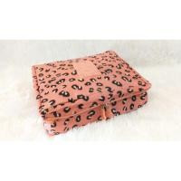 ราคา Travel Multi Pouch make up organizer / กระเป๋าเครื่องสําอางนําเข้าลายเสือดาว เสือ พีช motif สีชมพู (9947877913)