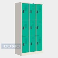 ราคา [จัดส่ง+ประกอบสินค้าให้] ICONIC ตู้ล็อคเกอร์ 9 ช่อง (ทรงสูง) รุ่น MLK-9 (10586440177)