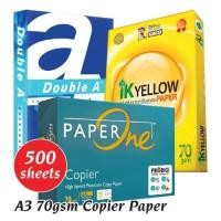 ราคา กระดาษเครื่องถ่ายเอกสาร A3 70 แกรม | A3 IK สีเหลือง | เอ3 ดับเบิ้ลเอ | A3 PaperOne 75แกรม | กระดาษ A3 | กระดาษโฟโต้สเตต A3 (50806998420)
