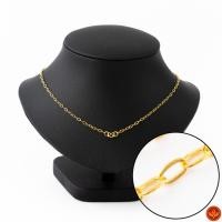 ราคา LSW สร้อยคอทองคำแท้ ครึ่ง สลึง (1.89 กรัม) ลายโซ่ฝรั่ง NB-24 (2203378927)