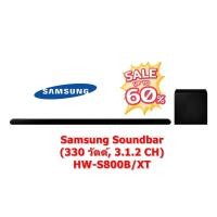ราคา [ผ่อน0%] Samsung Soundbar ซาวด์บาร์ (330 วัตต์, 3.1.2 CH) รุ่น HW-S800B/XT (ชลบุรีส่งฟรี) (19556987355)
