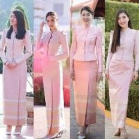 ราคา ชุดไทยจิตรลดาสีชมพู ผ้าไหมอิตาลี่ ชุดไทยจิตรลดา ชุดจิตรลดา ชุดจิตรลดา ชุดไทย ชุดไทยผู้หญิง (16570653690)
