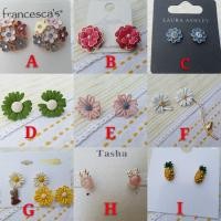 ราคา Lovisa เกาหลีแฟชั่นต่างหูไข่มุกคริสตัลสีดํา Earstuds สร้อยคอสร้อยข้อมือ Anting-anting subang 韩式环耳钉 (45110456723)