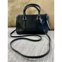 ราคา Vintage Coach Bonnie Legacy small zip Satchel handbag (model 9421) กระเป๋าหนังแท้สีดำ Coach ของแท้ (52609240956)