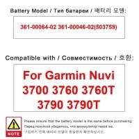 ราคา เปลี่ยนแบตเตอรี่ For Garmin Nuvi 3700 3760 3760T 3790 3790T 361-00064-02 361-00046-02(503759) (41301412079)