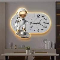 ราคา TRI ภาพวาดนาฬิกากระจก LED, โมเดลนักบินอวกาศ, ภาพวาด LED, ภาพวาดติดตั้ง LED สว่าง, ตกแต่งห้องนั่งเล่นและห้องนอน (53660410264)