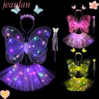 ราคา Jeanlan กระโปรงเด็กผู้หญิง ชุดแฟนซี ชุดไฟ ชุด 2-8 ปี ปีกผีเสื้อ นางฟ้า ปีกเรืองแสง (27715972288)