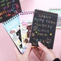 ราคา สมุดกระดาษดำสีรุ้งแบบขูด DBA189 (22974863342)
