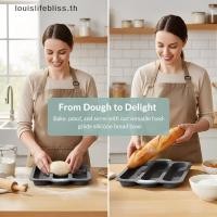 ราคา Louislifebliss 3 ตารางซิลิโคนแม่พิมพ์เบเกอรี่ Nonsti Loaf Pan ถาดทนความร้อน Easy Demold สําหรับเค้กโฮมเมดครัวเบเกอรี่เครื่องมือใหม่ (55311755500)