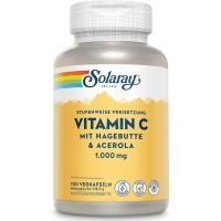 ราคา Solaray C 1000 mg สูตรปล่อยเวลา 100 แคปซูล Dose C พร้อม Acerola & Rosehip 2Stage Time Release 3+ เดือน ply Immune System พอร์ต (51161962997)