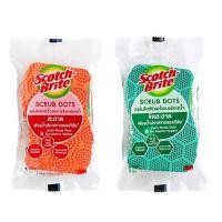ราคา M™ Scotch-Brite® สก๊อตช์-ไบรต์ แผ่นใยขัดฟองน้ำสครับดอท (25982166339)