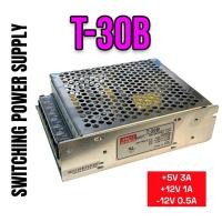 ราคา SWITCHING POWER SUPPLY, T-30B, Triple Output, INPUT 110-240V 1.2A OUTPUT +5V3A ;+12V1A ;-12V0.5A (29407228078)