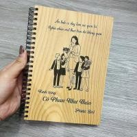 ราคา สมุดโน๊ตปกไม้แกะสลักที่กําหนดเอง-ของขวัญประณีตสําหรับครูในเดือนพฤศจิกายน20 (48061673326)