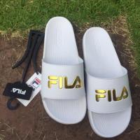 ราคา FILA hot รองเท้าแตะfila /ผู้หญิง สีขาวทอง (1416170104)