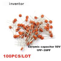 ราคา 100pcs Ceramic capacitor 50V 1pF ~ 100nF 1PF 2PF 3PF 4PF 5PF 6PF 7PF 8PF 9PF 10PF 12PF 15PF 18PF 20PF 22PF 24PF 27PF 30PF 33PF 39PF (10907498182)
