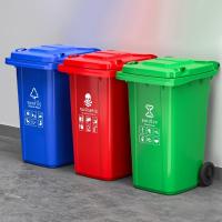 ราคา ถังขยะ (100L/120L/240L) ถังขยะพลาสติกเกรดA มีฝา/มีล้อ ถังขยะพลาสติก ถังขยะมีฝาปิด คุณภาพดี ทนทาน สวยงาม ถังพลาสติก (22655886554)