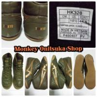 ราคา Onitsuka Tiger Mexico Mid Runner Olive/Gold มือสองของแท้% ไม่มีกล่องและป้าย Size 10.5US/28.25CM/44.5EURO (2045401982)