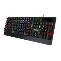 ราคา Razeak คีย์บอร์ดเกมมิ่ง มีไฟ Gaming Keyboard rainbow backlight KG8702 Black (สีดำ) (43153717965)