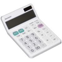 ราคา เครื่องคิดเลข SHARP สีขาว ขนาดพอดี 12 หลัก รุ่น EL-N432-X Japan stationery (28860153641)