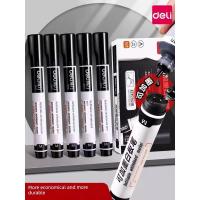 ราคา ปากกาไวท์บอร์ด ปากกาไวท์บอร์ด Deli สามารถเติมหมึกได้ความจุขนาดใหญ่สามารถเช็ดได้หัวหนาปากกากระดานดำเพื่อความปลอดภัยสำหรับเด็กขนาดใหญ่ปากกาเขียนไวท์บอร์ดสูตรน้ำสำหรับครูเขียนง่ายและลบง่ายปากกากระดานดำสี