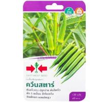 ราคา เมล็ดกระเจี๊ยบเขียว F1 ควีนสตาร์ ตราศรแดง (26704676974)