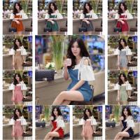 ราคา PP10579 จั้มสูทเว้าไหล่ผูกโบว์ไหล่ (7235142758)