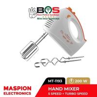 ราคา เครื่องผสมมือ Maspion MT-1193 MT 1193 MT1193 (40607997201)