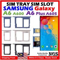 ราคา ถาดซิมผู้ถือซิมการ์ดอะแดปเตอร์เหมาะสําหรับSAMSUNG Galaxy A6 A600/SAMSUNG Galaxy A6 Plus A6+ A605 (45554678071)