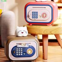 ราคา โคลน อัตโนมัติม้วนกระปุกออมสิน,เตือนด้วยเสียงรหัสผ่านล็อคสมาร์ทเงินฝากกล่อง,ลายนิ้วมือ -ปกป้องตู้เซฟหมีและกระต่ายอิเล็กทรอนิกส์ ATM เงิน ธนาคาร (44077635407)