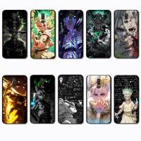ราคา Samsung Galaxy J8 2018 dr stone เคสโทรศัพท์สี TPU สีดํานุ่ม (53613112570)