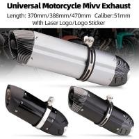 ราคา 51MM Universal Motorcycle mivv Exhaust Muffler Escape for Z250 Z800 Z900 R1 R3 R6 R25 MT07 ZX10R ZX (52402579972)