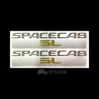 ราคา สติ๊กเกอร์ SPACECAB SL จุดไข่ปลา ติดกระจกแค๊ป รถ ISUZU TFR อีซูซุ STICKER (ขายเป็นชุด) (16839115289)