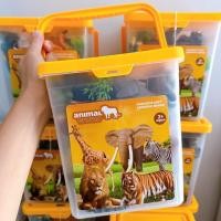 ราคา * ออกบิลได้ (แจ้งทางแชท) โมเดลสัตว์ป่า พร้อมกล่องเก็บหูหิ้ว - Animals World (28557872647)