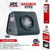 ราคา เบสเเน่น MTX RTP8 – ซับวูฟเฟอร์สำเร็จรูปขนาด 8″ พร้อมแอมป์ Class-D กำลังขับ RMS 120W / Peak 360W MTX RTP8 จำนวน1ตู้ (49951408026)