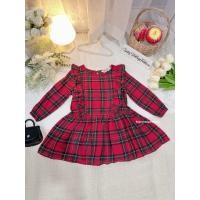 ราคา ชุดเดรสเด็กมือสอง**ป้าย H&M/Size 1-2 ขวบ/รอบอก 25 นิ้ว**Dress ลายสก๊อตแดง น่ารักมากกก!!! (20493684605)