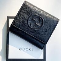 ราคา GUCCI soho trifold wallet ของแท้ 100% [ส่งฟรี] (18630374265)