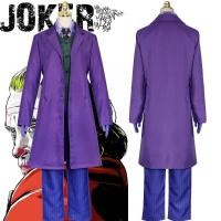 ราคา DC Movie Joaquin Phoenix Joker Cosplay Costume Arthur Fleck Purple Suit Full Sets Dark Knight Batma (43658752968)
