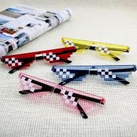ราคา MATA NISA BEAUTY Meme แว่นตารุ่น Pixel Minecraft Mosaics Thug Life / Thug แว่นตาสไตล์ GLASSES (25445686231)