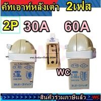 ราคา คัทเอาสับสองทาง คัทเอาท์หลังเต่า สองทาง 30A 60A 220V CS เลือกได้ครับ 30 หรือ 60 แอมป์ 2เฟส สินค้ารวมภาษีแล้ว (27386241324)
