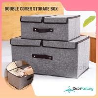 ราคา Foldable Wardrobe Storage Box For Clothes Blankets Organizer Korean Storage Box Cabinet Organizer Double Sided Two Side (52153874144)