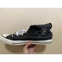 ราคา converse all star middle hi leather black (10628521450)